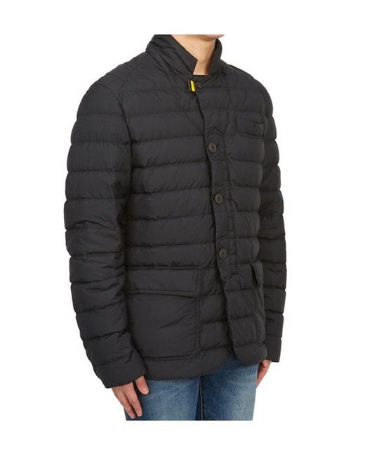 Parajumpers Black High-Collar Long-Sleeved Down Jacket for men