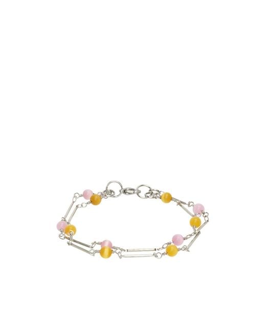 Our Legacy Metallic Multi-Layer Chain Bracelet for men