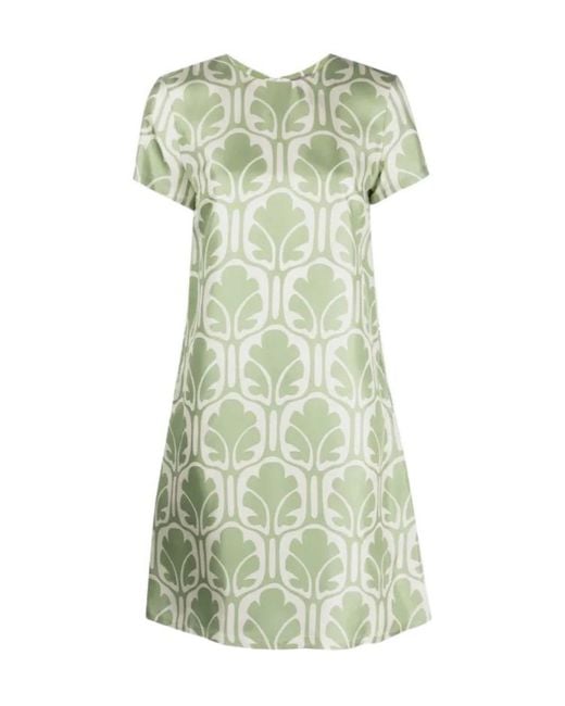 LaDoubleJ Green Mini Swing Shift Dress