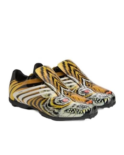 Y-3 Brown F 50 Tunit Graphic Slip-On Sneakers for men