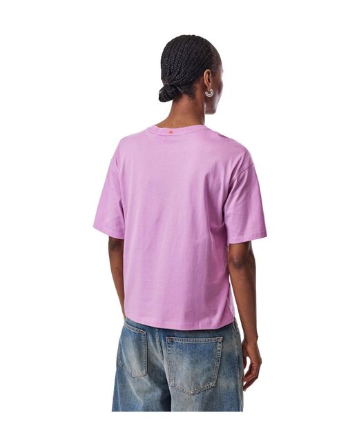 Boss Purple Solid Color T-Shirt