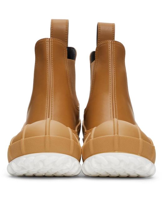 Stella McCartney Brown Duck City Chelsea Boots