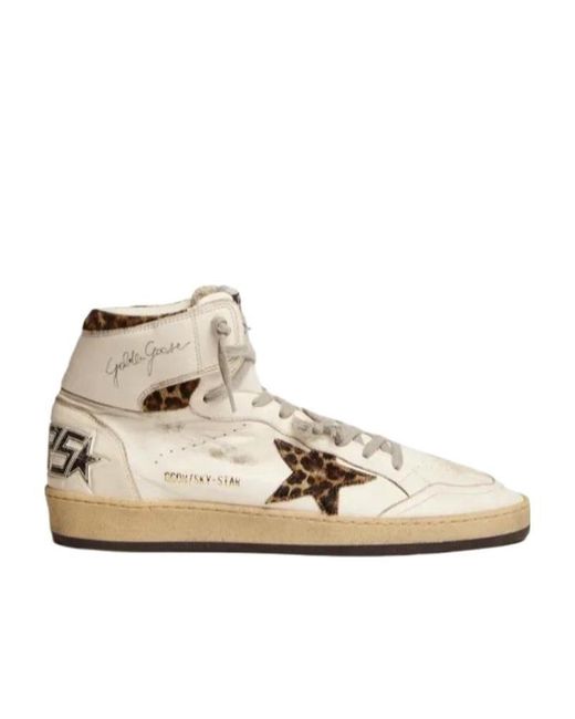 Golden Goose Deluxe Brand Natural Sky Star High-Top Sneakers for men