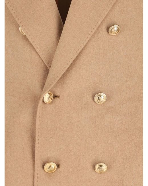 Brunello Cucinelli Natural Double-Breasted Blazer for men