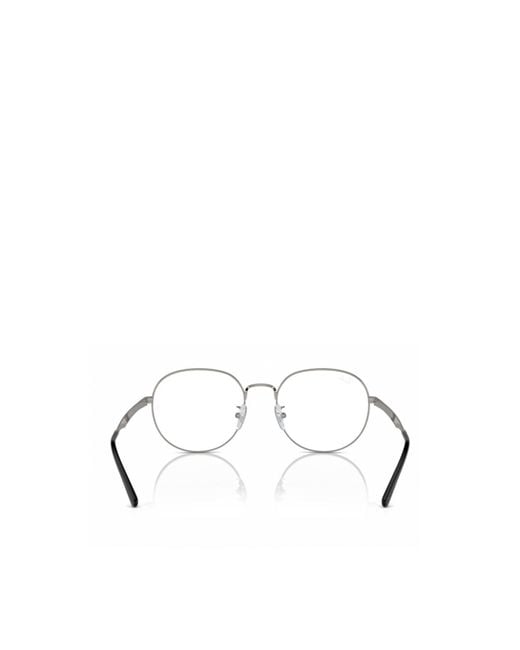 Ray-Ban White Full-Frame Plain Mirror for men