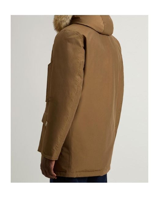 Woolrich Brown Arctic Hooded Parka for men