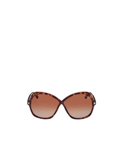 Tom Ford Pink Eyewear Oversized-Frame Sunglasses