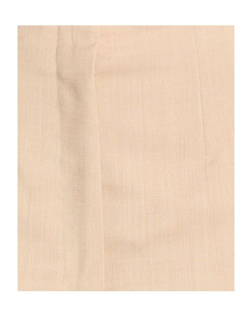Sportmax Natural Simple Solid Shorts