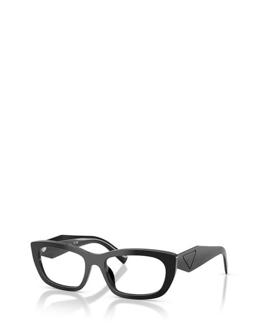 Prada White Eyewear Irregular Frame Glasses for men