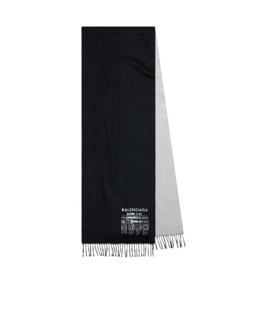 Balenciaga Black Garde-Robe Scarf