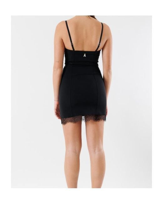 Patrizia Pepe Black Mini Crepe Sheath Dress