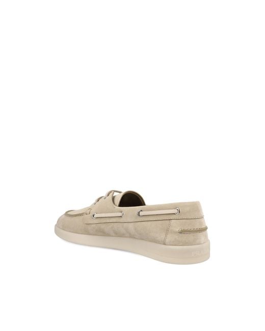 Prada White Allacciate Lace-Up Shoes for men