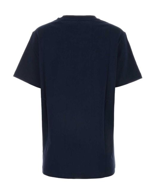 A.P.C. Blue Logo Detailed Crewneck T-Shirt