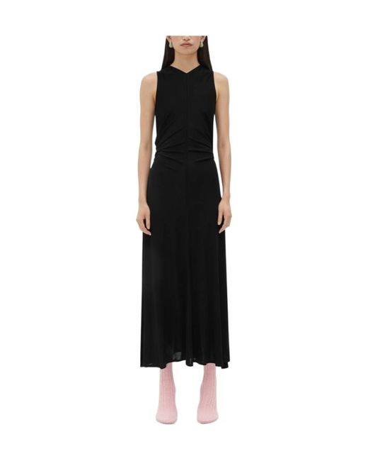 Bottega Veneta Black Knot Ring Sleeveless Dress