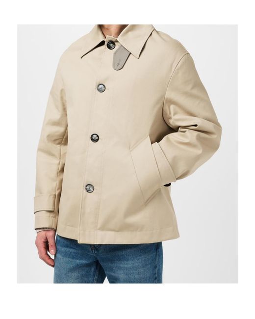 AMI Natural Single-Breasted Buttoned Jacket for men