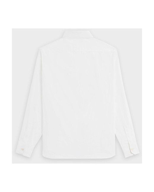 Céline White Lapel Button Shirt