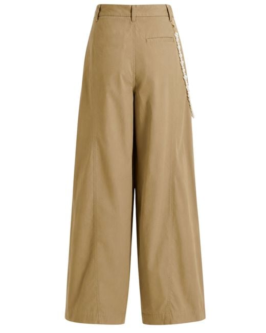 Essentiel Antwerp Natural Casual Pants With Belt Loops