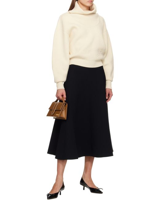 Jacquemus White The Pallone Turtleneck Knitted Sweater