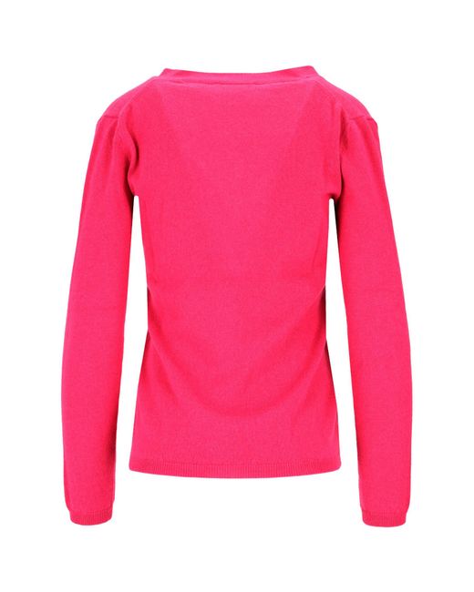 Lela Rose Pink V-Neck Cardigan