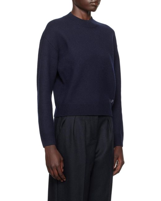 A.P.C. Black Crewneck Knitted Jumper