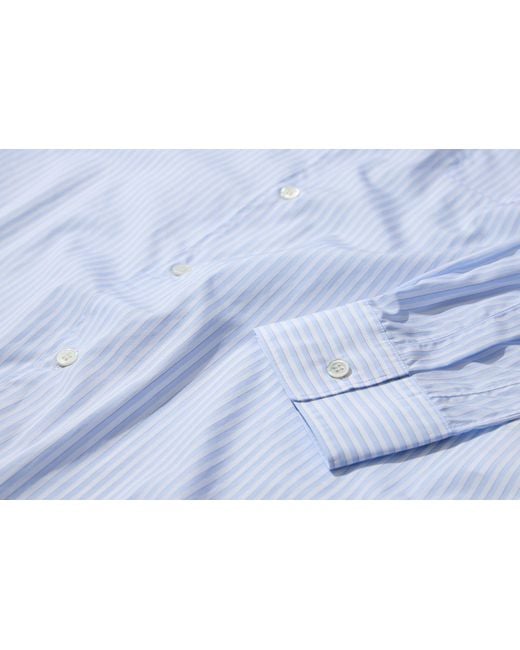 Comme des Garçons Blue Long-Sleeved Shirt for men