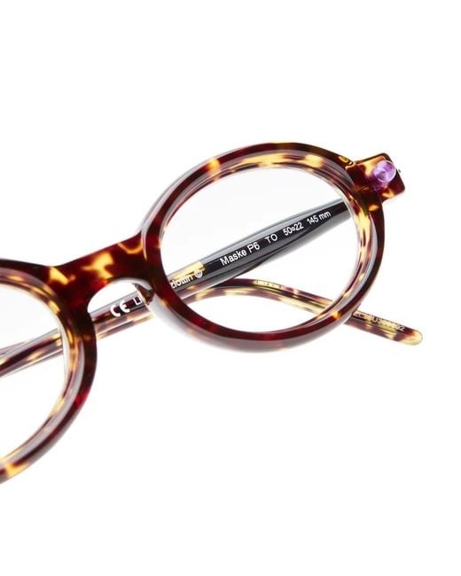 Kuboraum White Round-Frame Glasses for men