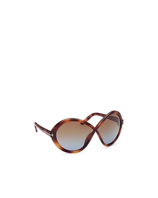 Tom Ford Multicolor Eyewear Oval Frame Sunglasses