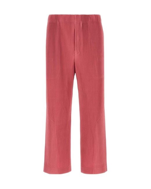 Homme Plissé Issey Miyake Red Homme Plissé Issey Miyake Monthly Color April Pants for men
