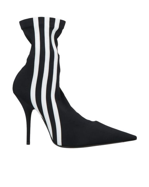 Balenciaga Black Solid Color Ankle Boots