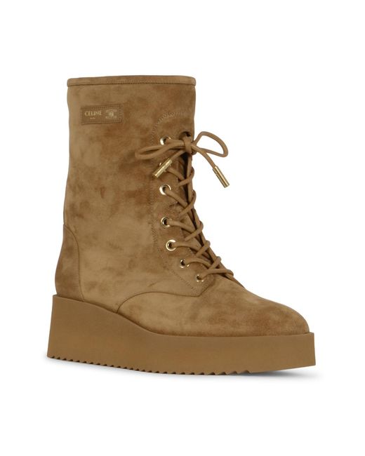 Céline Brown Austin Lace-Up Boot
