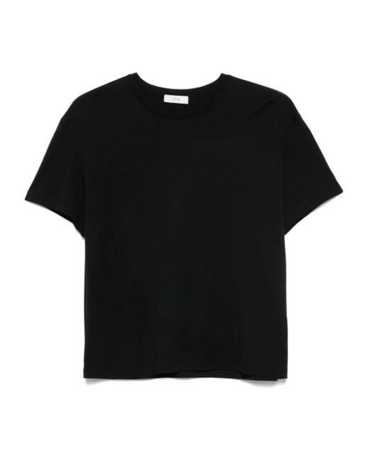 Totême Black Totême Short-Sleeved Crewneck T-Shirt
