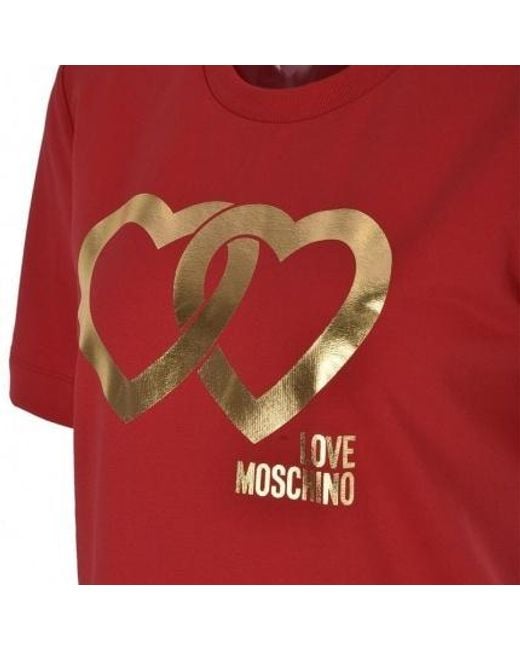 Moschino Red A Printed Dress