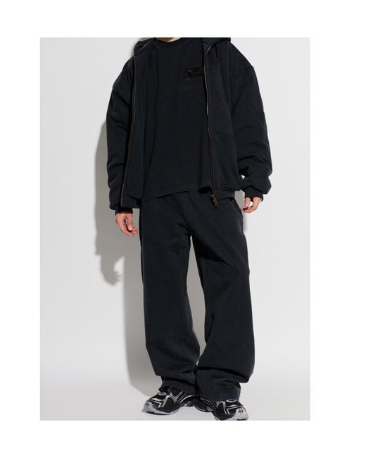 Vetements Blue Elastic-Waist Sweatpants for men