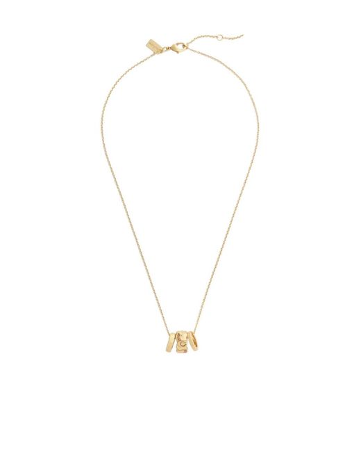 COACH Metallic Circle Necklace