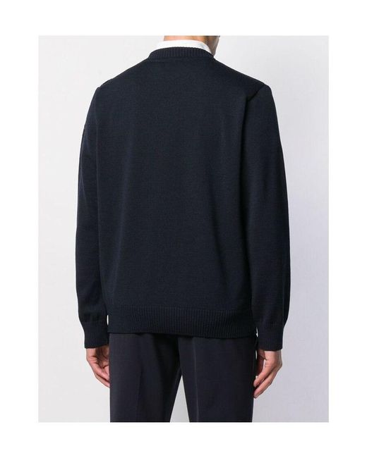 Paul & Shark Blue Virgin Wool Pullover Sweater for men