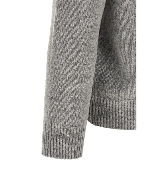 Stone Island Gray Button-Up Jumper for men