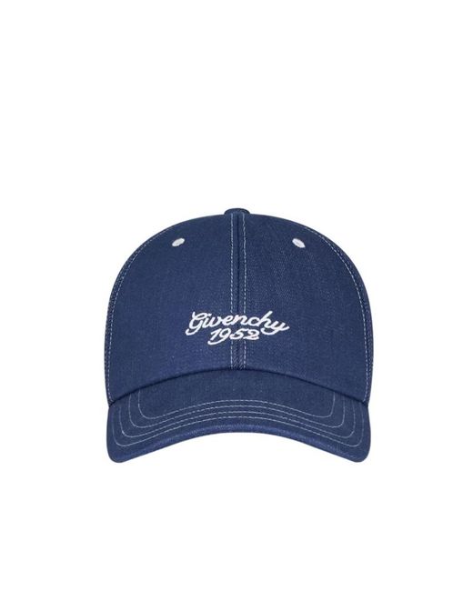 Givenchy Blue 4G Embroidered Baseball Cap for men