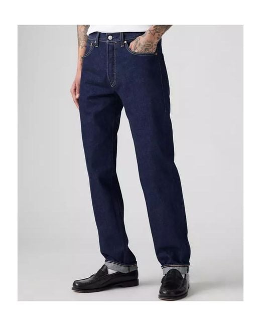 Levi's Blue 501 Straight-Leg Jeans for men