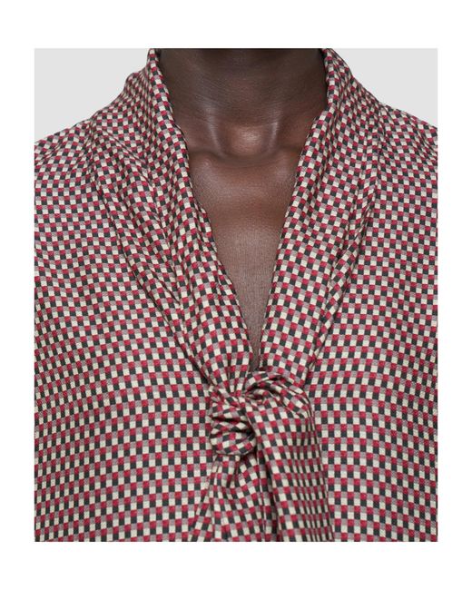 Joseph Brown Adele Printed Silk Blend Blouse