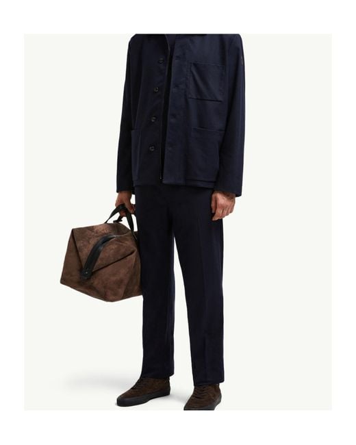 Moncler Blue Logo Patch Jogging Pants for men