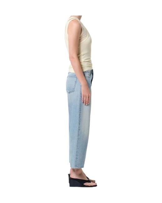 Agolde Blue Arc Wide-Leg Jeans