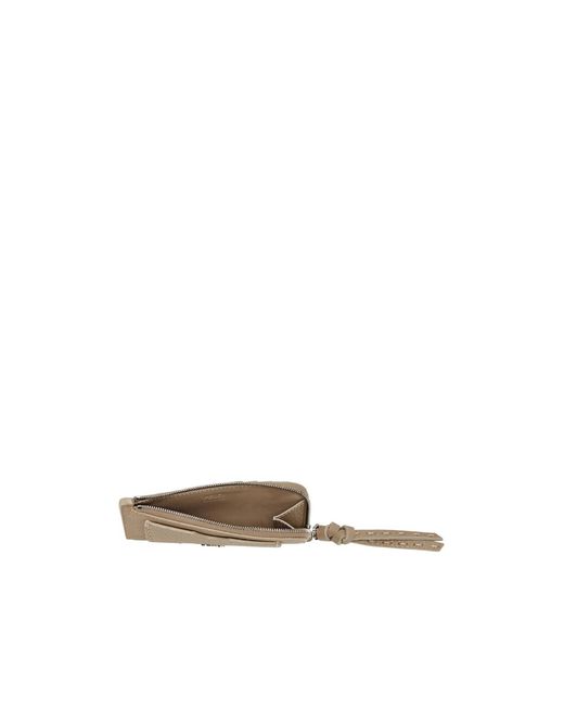 Fendi Natural Dove Selleria Card Holder