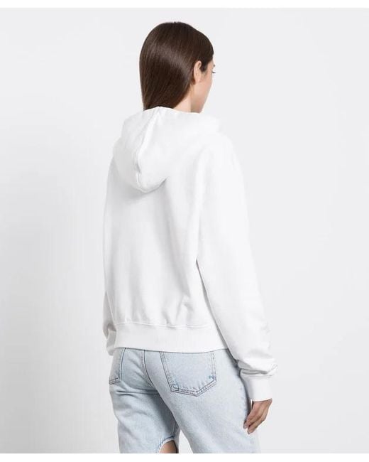 Off-White c/o Virgil Abloh White Hooded Long-Sleeved Sweater
