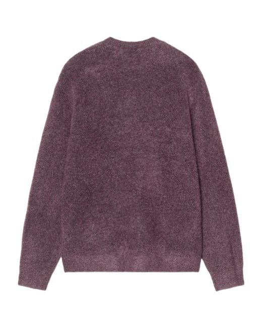 Carhartt Purple Curtis Crewneck Knitted Jumper for men