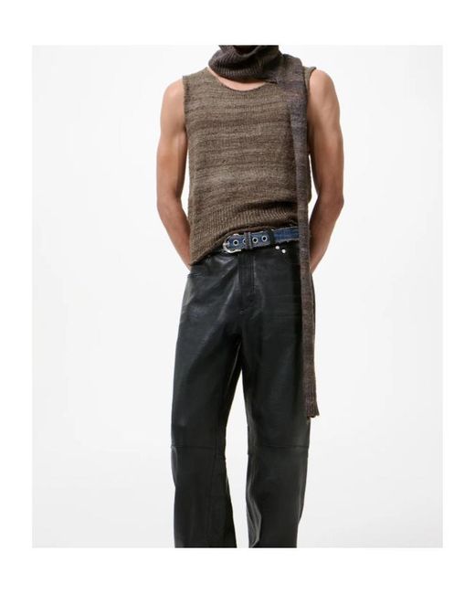 Our Legacy Brown Pleaser Sleeveless Knitted Top for men