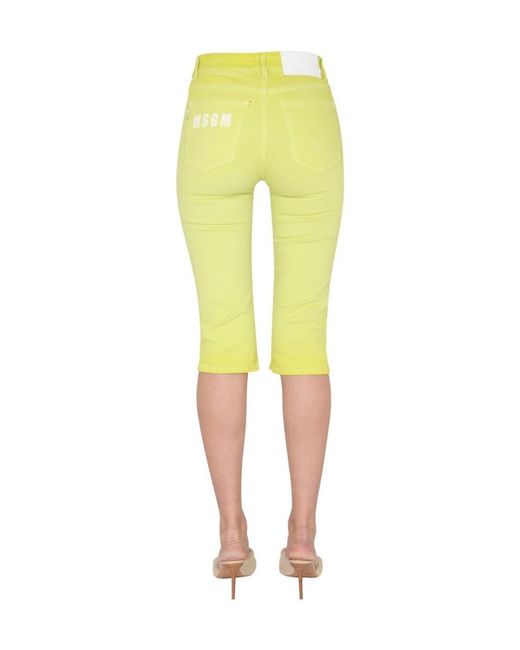 MSGM Multicolor Logo Shorts
