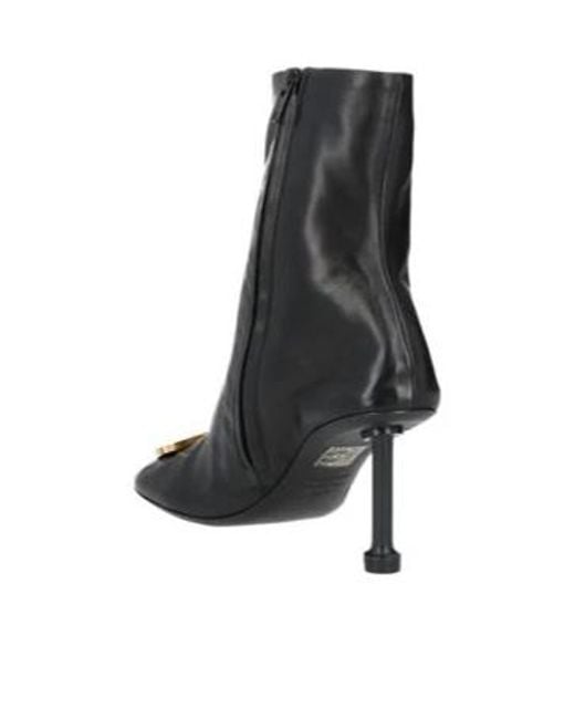 Balenciaga Black Stiletto Heel Ankle Boots