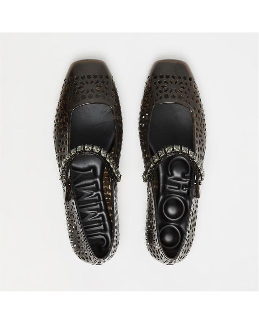 Jimmy Choo Brown Waterproof Ballet Shoes
