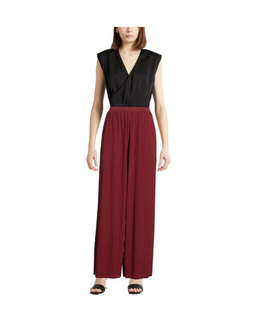 Max Mara Red Loose Knit Pants