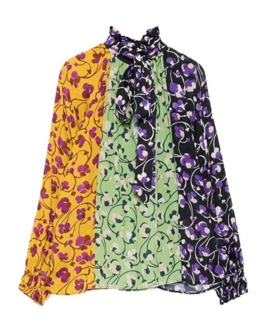 LaDoubleJ Green La Doublej Cerere Printed Blouse